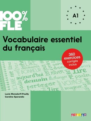 cover image of 100% FLE--Vocabulaire essentiel du français A1--Ebook